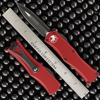Microtech Hera 702-1RD Double Edge Black Blade Red Handle