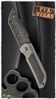 NCC Knives - MK1 Rob Thomas Damascus Blade Carbon Fiber Inlay Handle