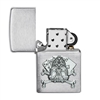 Zippo Lighter 49293 Card Skull Emblem