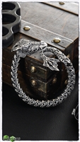 Streltsov Custom Titanium Dragon Bracelet Raw Titanium