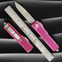 Microtech UTX-85 S/E 231-10PK Stonewash Blade Pink Handle