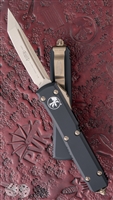 Microtech Ultratech D/A OTF T/E 123-13 Bronzed Blade & Hardware Black Handle