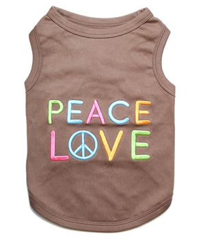 peace love dog shirt