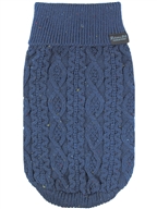 Cable Knit Sweater Navy Blue