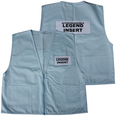 Deluxe ICS Cloth Safety Vest - Light Blue