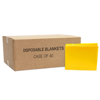 Disposable Emergency Blankets case of 40