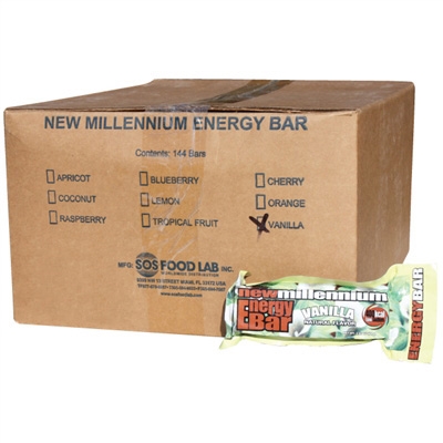 Millennium Energy Bar - Vanilla - Case of 144