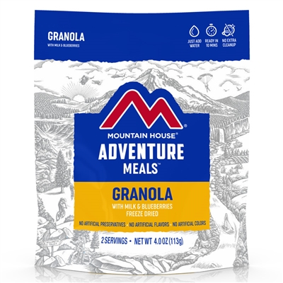 Mountain House Granola with Blueberries & Milk
