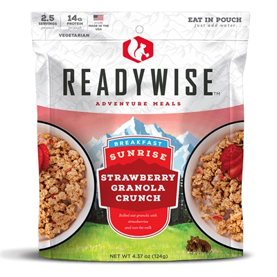 Readywise Sunrise Strawberry Granola Crunch Cereal
