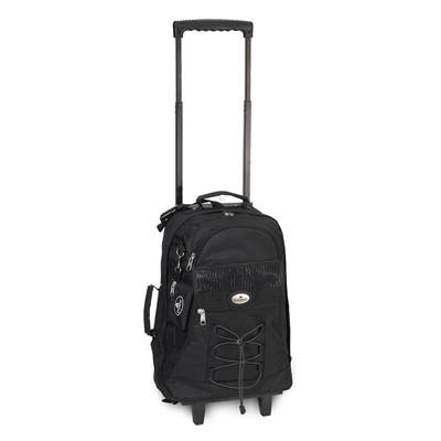 Backpack with Wheels - Black