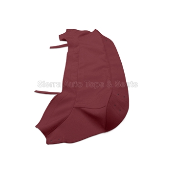 Jaguar XKE Maroon Convertible Replacement Boot Cover with Hardware