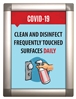 Clean and Disinfect - Snap-Open Poster Frame 10.25" x 13.75" with Print