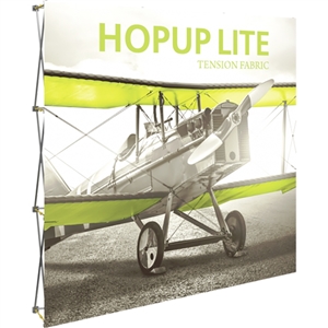 HopUp Lite 8ft (3x3) Straight Tension Fabric Display