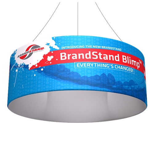 8ft x 36in Blimp Tube Hanging Tension Fabric Banner (Single-Sided Kit)