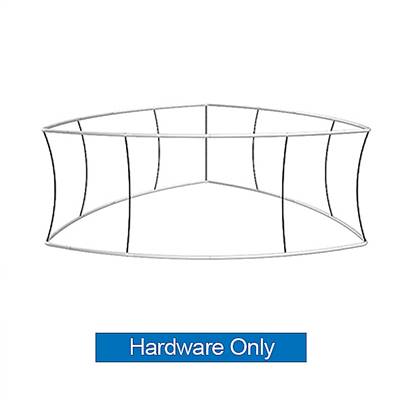 10ft x 36in Blimp Curved Trio Hanging Banner (Hardware Only)
