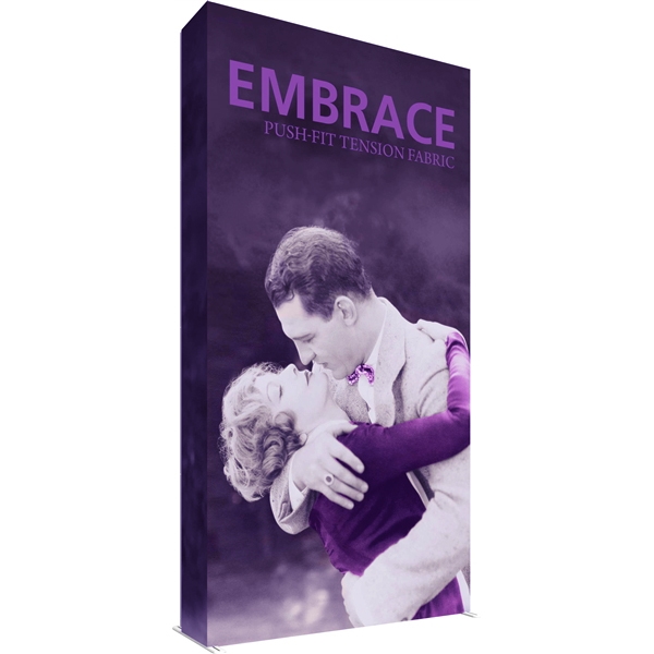 5ft x 10ft Embrace Extra Tall Push-Fit  with Double-Sided Full Fitted Graphic. Portable tabletop displays and exhibits.