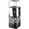 16in x 36in MODify Pedestal 02, Wood Top + Acrylic Cube Kit