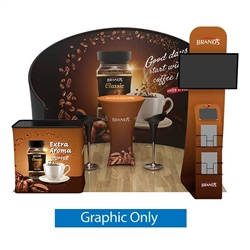 10ft x 10ft Trade Show Booth Kit K | Single-Sided Graphic Only