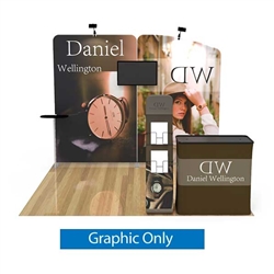10ft x 10ft Trade Show Booth Kit A1 | Single-Sided Graphic Only