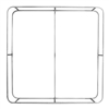 8ft x 10ft Wallbox Tension Fabric Display | Tubing Hardware Only