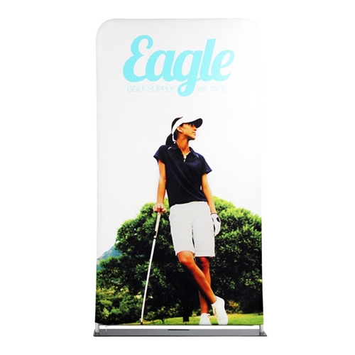 48in x 138in EZ Extend Tension Fabric Banner Stand | Double-Sided Pillowcase Graphic & Tube Frame