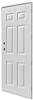 32" x 76" RH Kinro Series 5500 Out-Swing Door 6 Panel