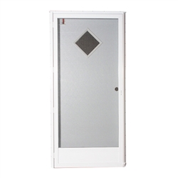38" x 80" LH Elixir Series 6000 Housetype Combo Front Door W/Diamond Window