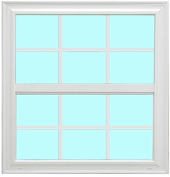 14 x 39 5/8 6x6 Grid Kinro Vinyl Window w/Screen