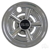 8" SS Chrome Wheel Cover  - Set of 4