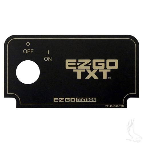 EZGO Medalist/TXT  Key Switch Decal