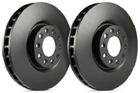 FRONT PAIR - Drilled And Slotted Rotor and Hub Assy With Gray ZRC Coating - P5547BZ