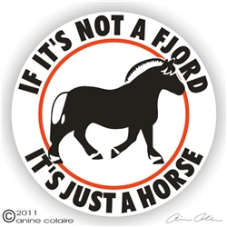 Fjord Horse Trailer Decal
