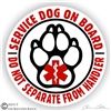Service Dog Sticker or Static Cling Decal