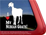 Nubian Goat Window Decal