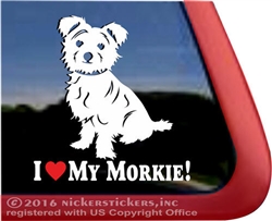 Morkie Dog Car Truck RV Window Decal Sticker