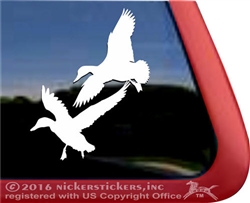 Flying Ducks Dog Gun Dog Truck Car RV Window Decal Sticker