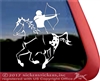 Mounted Archery Blanket Appaloosa Horse Trailer Window Decal