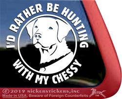 Chesapeake Bay Retriever Dog iPad Car Truck RV Window Decal Sticker