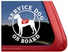 Plott Hound Service Dog Car Truck RV Window Decal Sticker
