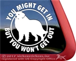 Great Pyrenees Guard Dog Window Decal Sticker