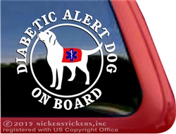 Diabetic Alert Dog Labrador Retriever iPad Car Truck Window Decal Sticker