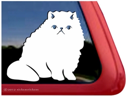 Custom Persian Cat Vinyl Car Truck RV Window Decal Sticker