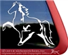 Custom Racking Horse Spotted Saddle Horse Trailer Window Decal Sticker