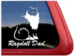 Ragdoll Dad Cat Car Truck RV Window Decal Sticker