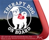 Shih Tzu Therapy Dog Window Decal