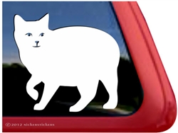 Custom Manx Cat Car Truck RV Window Decal Sticker