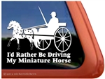 Miniature Appaloosa Driving Window Decal