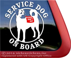 Anatolian Shepherd Service Dog Car Truck RV Window Decal Sticker