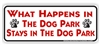 Dog Park Bumper Sticker
