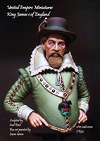 King James I of England, 1/10 Scale Resin Bust